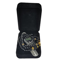Digital Finger Tally Counter Glass 99 Tesbih avec PE Box Case Perle Perles de prière Islam Electronic Chapelet Pin Gauge for Eid Gifts