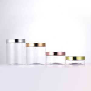 PET Clear Body Butter Lip Scrub plastic Cream Jars Body Scrub 250ml 100ml plastic cosmetics jars empty body scrub container
