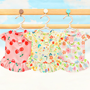 Robe florale pour chien, jupe d'été respirante pour petites, moyennes et grandes races, vêtements pour animaux de compagnie - Product Image 4