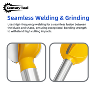 7PCS Mata Bor Router Kuning Bentuk Bola, Solid Carbide Ball End Mills untuk Ukiran Kayu, Pahat Ukiran Akar, Shank Lurus 6mm