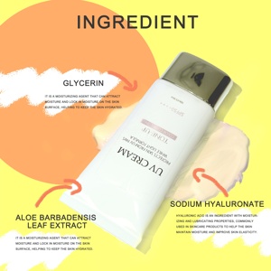 LOGO personalizzato Block Sun SPF50 PA +++ Tone Up <span class=keywords><strong>crema</strong></span> <span class=keywords><strong>solare</strong></span> <span class=keywords><strong>colorata</strong></span> di colore rosa per Primer Base trucco - Product Image 6