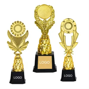 Logo kustom kustom ornamen Resin mulia penghargaan Piala wisuda sekolah Logo kustom hadiah bisnis kerajinan tangan