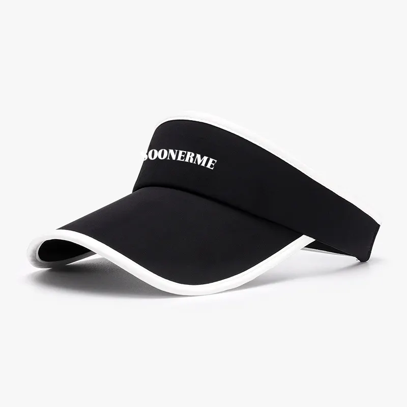 Uv Protection Outdoor Golf Running Custom Logo Sun Visor Cap For Wholesale