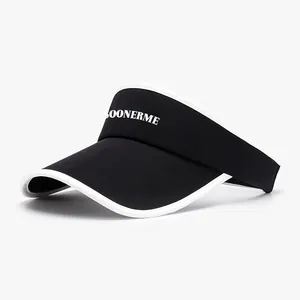 UV-Bescherming Outdoor Golf Hardlopen Custom Logo Zonneklep Cap Voor Groothandel