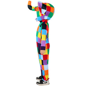 Costume d'éléphant en patchwork pour enfants, tenue de danse pour fête d'enfants, Halloween, Journée mondiale du livre - Product Image 5