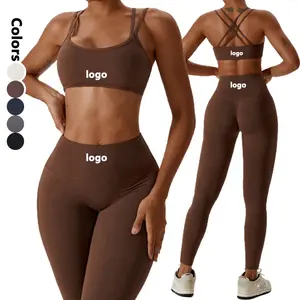 Active Wear Workout Sets For Women Yoga Suit Fitness Sports Yoga Leggings Set 2023 Gym Fitness Sets