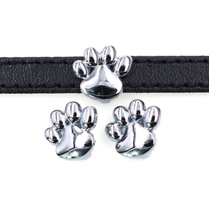 Charme de collier en alliage de luxe en forme de <span class=keywords><strong>patte</strong></span> de <span class=keywords><strong>chien</strong></span>, <span class=keywords><strong>empreinte</strong></span> de <span class=keywords><strong>patte</strong></span> de 15 mm, trou de 10 mm, accessoires pour animaux de compagnie DIY pour chiens et chats, couleurs assorties - Product Image 4