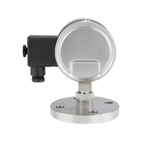 SY YXC Diaphragm Stainless Steel Digital Electric Contact Pressure Gauge Barometer Axial Edge Flange 150mm Dial 0.5%FS Accuracy