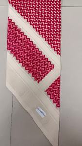Foulards rouges et blancs en coton <span class=keywords><strong>arabe</strong></span> de haute qualité pour hommes foulards tissés à la tête palestinienne musulmane pour le printemps en gros - Product Image 3