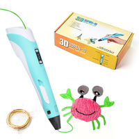 التعليم المدرسي أداة الاطفال لعبة ماجيك الهواء 3d قلم رسم كيت Diy OEM ODM هدية الكريسماس 3d الطباعة أفضل 3d طابعة القلم