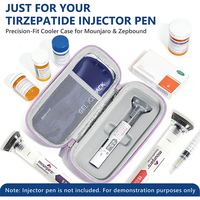 Étui de transport isotherme rigide pour 2 stylos injecteurs – Trousse de voyage médicale pour usage quotidien