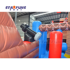 Nhà máy tùy chỉnh thương mại tàu cướp biển lâu đài bouncy Inflatable sân chơi trẻ em vui chơi giải trí công viên thư bị trả lại Nhà trượt <span class=keywords><strong>Combo</strong></span> - Product Image 4