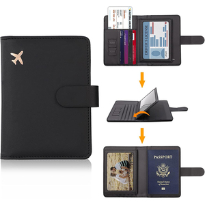 Portafoglio da Viaggio Impermeabile in PU con Porta Passaporto e Porta Carte, Custodia Pratica e Resistente per Documenti di Viaggio - Product Image 4