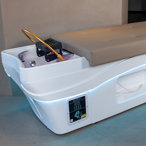 Japanisches elektrisches Wasserzirkulationssystem für Haarwäsche, Kopfmassage und Spa – Shampoo-Liege mit beheizbarer Sauna-Oberfläche - Product Image 6