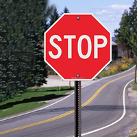Panneaux d'arrêt personnalisés par les fabricants, panneaux de signalisation réfléchissants pour la vitesse lente en zone urbaine, protection UV et imperméabilisation gratuites