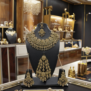 Accesorios tradicionales de diseñador de la India Mehendi polaco oro rosa joyería de moda hermoso estilo elegante gargantilla collar regalo de fiesta - Product Image 3