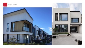 Profilé de cadre de fenêtre en alliage d'aluminium en gros, idéal pour les façades de villas avec un effet tridimensionnel intense et un bord de gouttière - Product Image 3