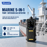 Détecteur de gaz Otywell MED 5 en 1 avec pompe à diffusion CO H2S O2 CO2 LEL IP65 Moniteur de gaz marin
