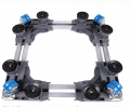 Base réglable pour machine à laver, support mobile pour appareils électroménagers, en plastique PP, avec tubes en acier inoxydable, roues verrouillables et pieds de nivellement