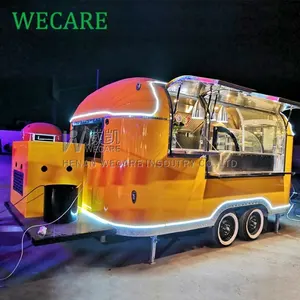 WECARE Mobile Bar Trailer makanan es krim kopi sepenuhnya dilengkapi Vito De Comida Movil Airstream Pizza truk Makanan Cepat untuk dijual