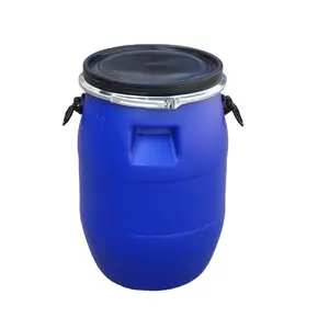 200 л пластиковый барабан синий HDPE химический герметичный масляный бочонок 200 литр/кг выдувное формовочное ведро с двойной крышкой 55 галлонов пластиковый барабан