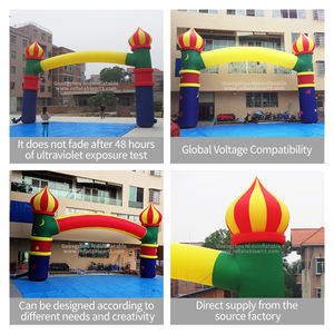 Personalizable al aire libre Material Oxford inflable entrada arco evento publicidad Navidad carrera inicio/línea <span class=keywords><strong>de</strong></span> meta soplador - Product Image 2