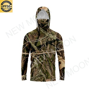 Custom Men's Fishing UPF 50+ <b>Sun</b> protection <b>Shirt</b> Long Sleeve Comfortable Breathable Quick-drying Fishing Hoodie - Product Image 2