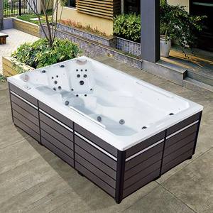<span class=keywords><strong>Promotion</strong></span> 3.9m longueur luxe extérieur sans fin spas de natation piscine Balboa système de contrôle bulle d'air Jets de Massage acrylique tourbillon - Product Image 4