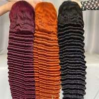 Perruque frontale HD sans colle, cheveux naturels alignés, perruque 13x6, ondulations profondes, perruques en cheveux humains purs, dentelle HD complète