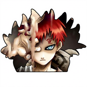 RICKY Gaara สติกเกอร์3D คุณภาพสูงสติกเกอร์รูปสัตว์เลี้ยงสติกเกอร์สั่งทำสติกเกอร์รูปเลนส์3D - Product Image 1