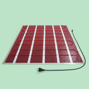 Alfombra Eléctrica Flexible de PVC para Calefacción de Piso, Diseño Industrial Rojo, Fácil Instalación, 110-240V, para Hotel u Oficina - Product Image 1
