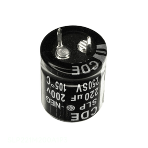 Condensateur à montage traversant SLP221M200A1P3 220 µF 20 % 200 V SNAP TH en aluminium, canal fabricant - Product Image 1