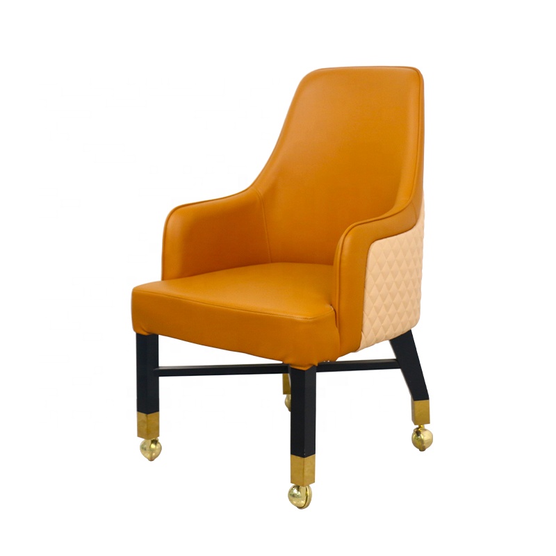 Классическое кресло YH для игроков в казино, удобное губчатое сиденье с рулонами для удаления