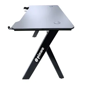 Mesa de Juegos de ordenador ergonómica en forma de Y Escritorio DE JUEGOS DE PC negro E-sports Gamer Desk