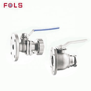 Válvula de bola tipo palanca JIS 10K con brida, operada manualmente por 2 piezas, SCS31 SCS14 - Product Image 2