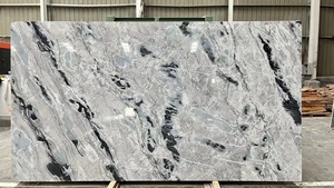 Dalles <span class=keywords><strong>de</strong></span> quartzite gris huître blanc bleu <span class=keywords><strong>atlantique</strong></span> naturel brésilien poli pour carreaux muraux comptoirs <span class=keywords><strong>de</strong></span> cuisine pour Villa Arctic - Product Image 3