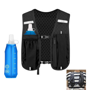 Sac à dos d'hydratation sportif léger en nylon avec logo personnalisé pour la randonnée, le cyclisme et la course à pied, porte-bouteille et support téléphone, coloré et personnalisable - Product Image 1