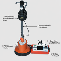 Localizador de Fallas de Cables Subterráneos TDR Acústico-Magnético con Precisión de ±10cm, IP65 HP-C12 para Detección de Cables de Alimentación
