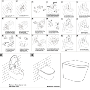 Inodoro inteligente de China con asiento suave, shattaf, consola para inodoro, inodoro para escuela, inodoro suspendido sin borde Tornado - Product Image 5