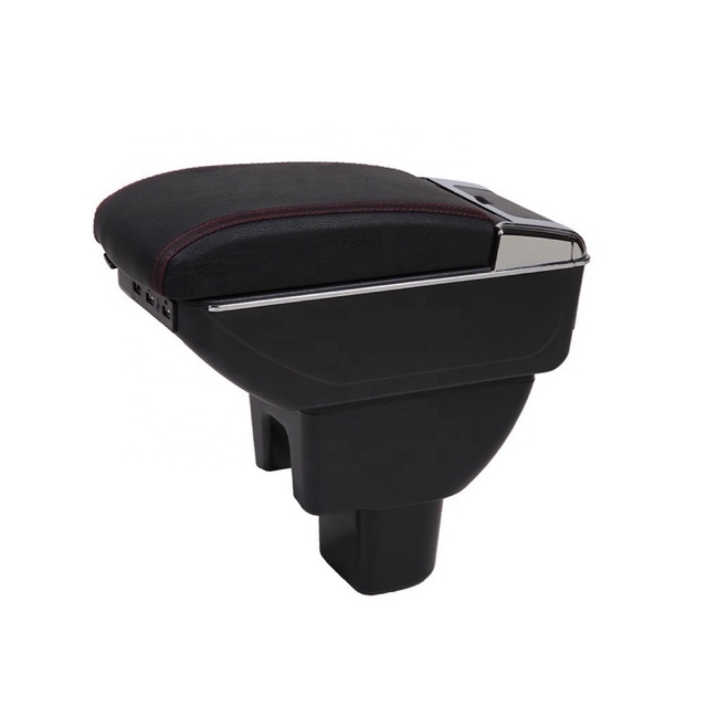 Car Armrest Console Box Single Double Layer Ashtray Storage Usb Charging Port Universal for Toyota Rush Perodua Aruz