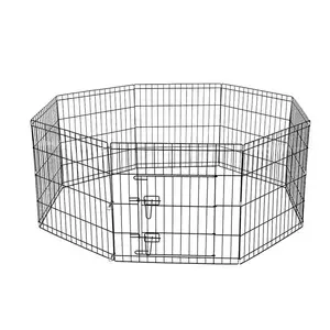 Corralito para perros exterior plegable para mascotas, paneles modulares de valla de alambre soldado para perros al aire libre