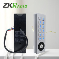 Lector de Tarjetas RFID sin Contacto Wiegand 125K, Lector de Tarjetas de Identificación, Controlador Independiente para Sensor de Puerta y Botón de Salida