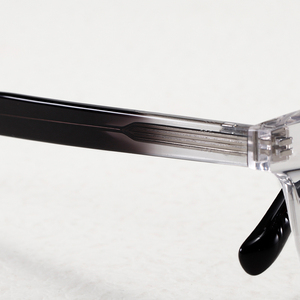 Transparent Full Rim Rectangle <b>Eyeglasses</b> NN-104 Anti-Uv Lightweight Resin Lens Unisex Adult Vision Correction <b>Frames</b> - Product Image 2