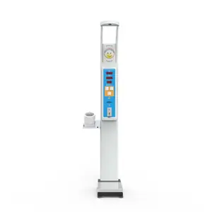 HW-600B coin operation height weight bmi vending scale pharmacy hospital medical scales with blood pressure monitor