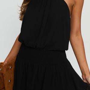 Vestido Sexy Mini para Mujer, Nuevo, Moderno, Casual, Transpirable, Ajustado, sin Mangas, con Espalda Descubierta y Pliegues, OEM - Product Image 5