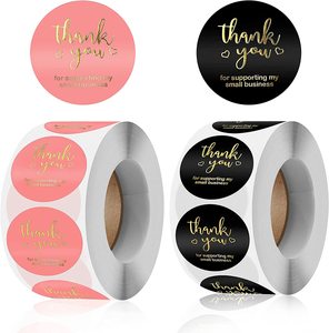 Grazie adesivi Per sostenere il mio piccolo Business adesivi, Per borse, scatole, tessuto 500 etichette Per rotolo - Product Image 4