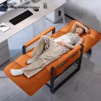 Fauteuil inclinable pliable pour le bureau et la maison, fauteuil de bureau inclinable 2-en-1 pour la sieste, fauteuil paresseux pour l'utilisation de l'ordinateur