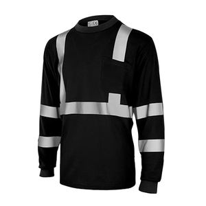 เสื้อเชิ้ตเซฟตี้สะท้อนแสงสีส้มสำหรับผู้ชาย แขนยาว ผลิตจากโพลีเอสเตอร์ 100%  พร้อมโลโก้ Support Safety - Product Image 4