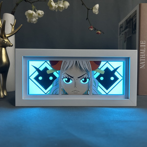 230 Designs Lámpara LED de Papel Tallado 3D de Moda con Diseños de Anime de One Piece (Zoro y <span class=keywords><strong>Luffy</strong></span>), con Cubierta de Acrílico ABS, En Stock - Product Image 4
