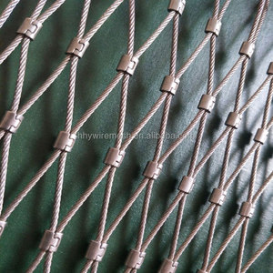 Nhà máy trực tiếp thép không gỉ dệt dây dây lưới Net chim chuồng vườn thú bao vây dốc bảo vệ cáp web Cáp dây lưới - Product Image 2